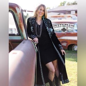 Crazy Train Velvet Duster Jacket